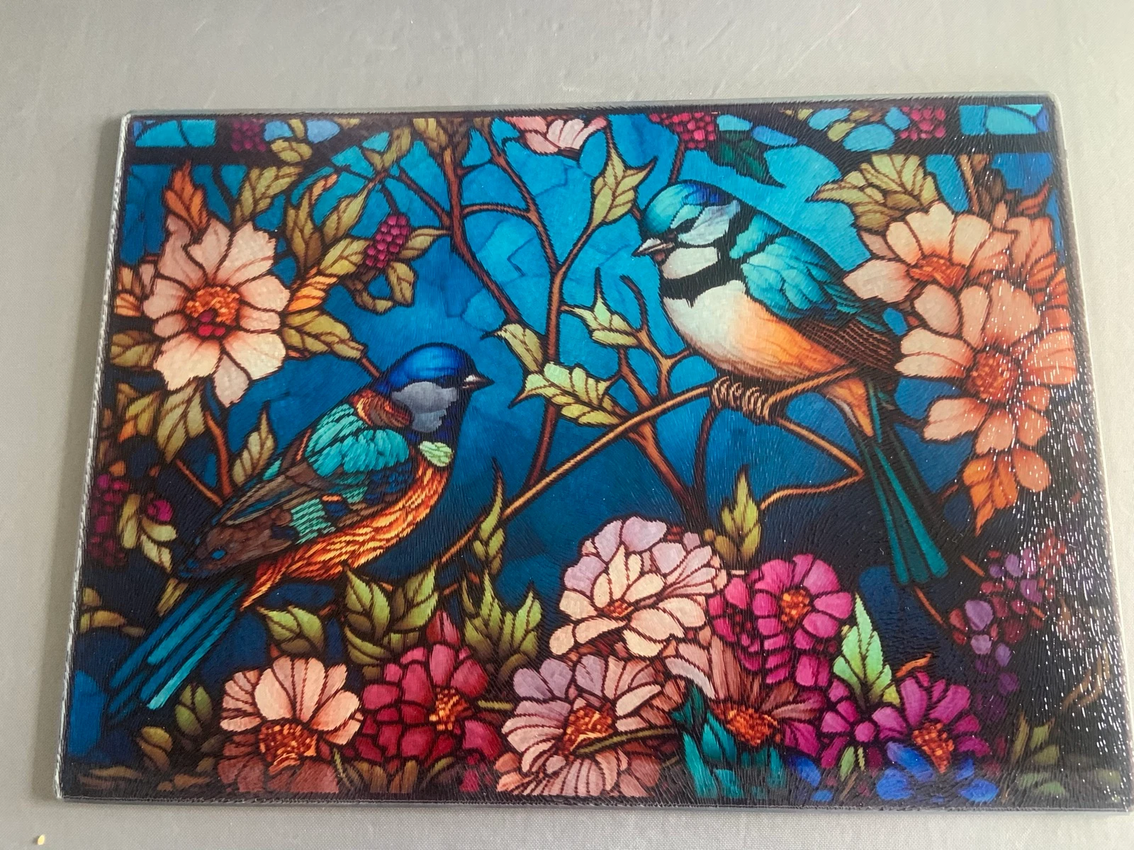 Snijplank met vogels
